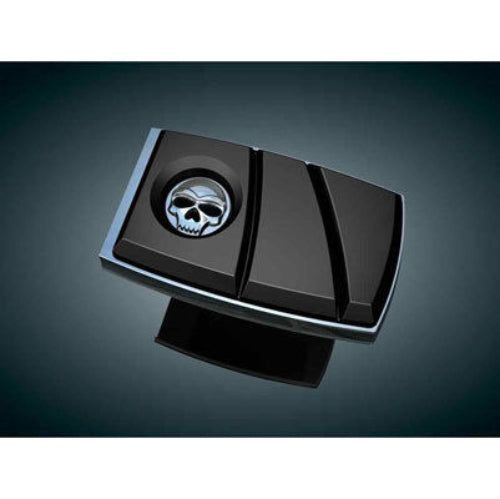 Load image into Gallery viewer, KURYAKYN CHROME ZOMBIE BRAKE PEDAL PAD FOR 1980-2017 HARLEY FL MODELS EACH 4406
