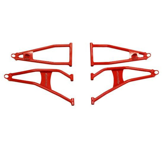High Lifter Rear Upper And Lower Red Control Arms For Polaris Models MCRRA-P1SCR-R