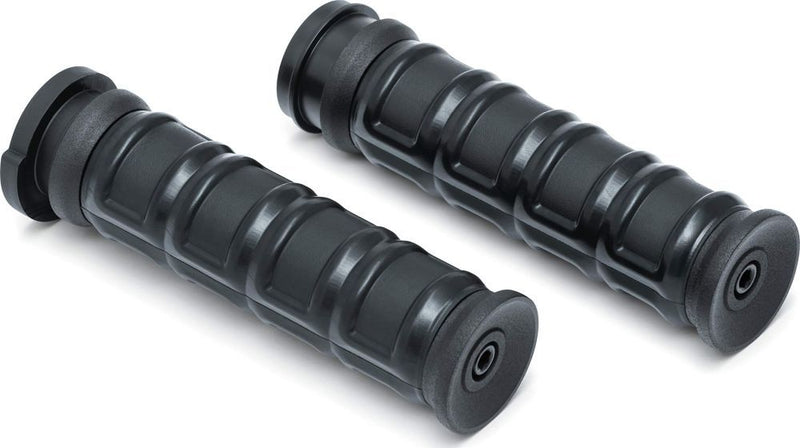 Load image into Gallery viewer, Kuryakyn Dillinger Grips for V-Twin TBW Satin Black
