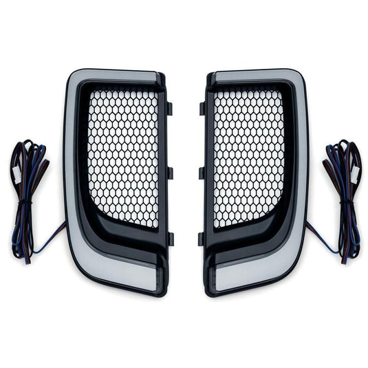 Kuryakyn Tracer LED Fairing Lower Grills Black