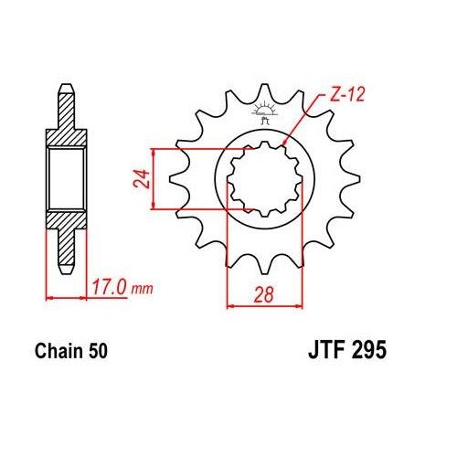 Steel Front Sprocket 16T for Street HONDA CBR600F Hurricane 1987-1990
