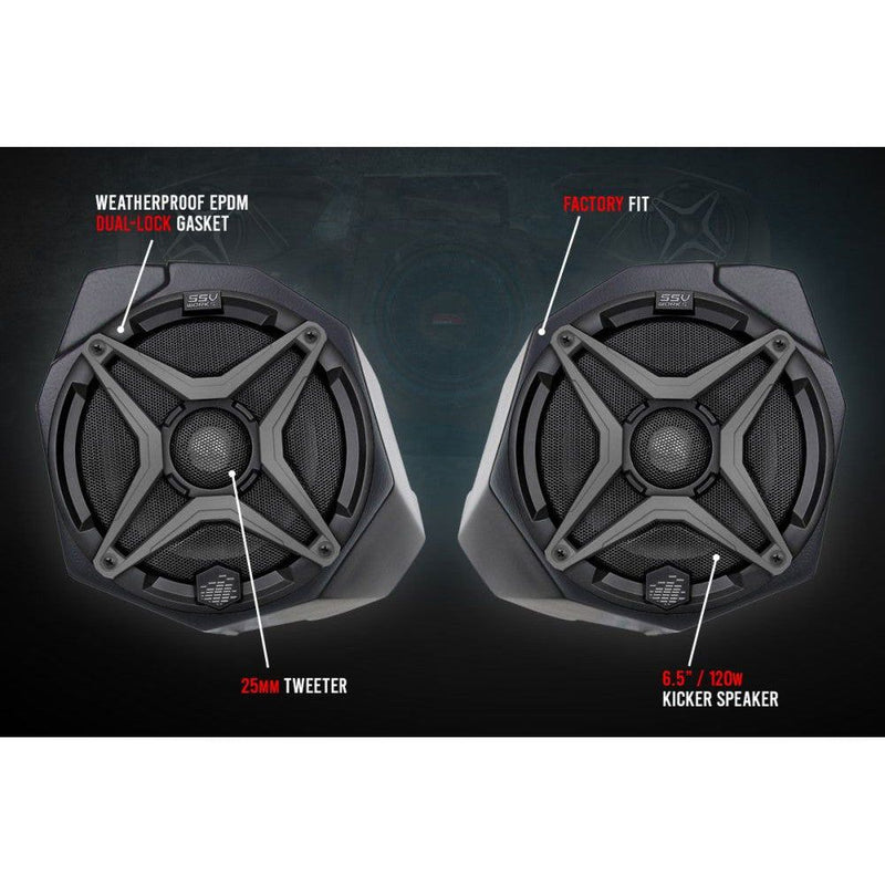 Load image into Gallery viewer, SSV Works Front 6.5&quot; Kicker Speaker Pods For Can-Am Maverick X3 2017-2022

