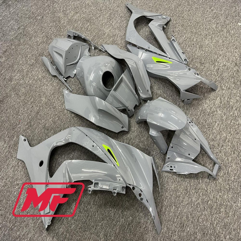 Load image into Gallery viewer, Monster Fairings Full Kit Kawasaki ZX-10R 11-15 Green and Nardo Grey + Windshield + Gas Tank Cover
