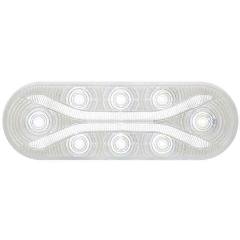 Load image into Gallery viewer, 6 Inch Oval LED Clear Lens Back-Up Light- Flush Mount - Standard 2 Pin Connection
