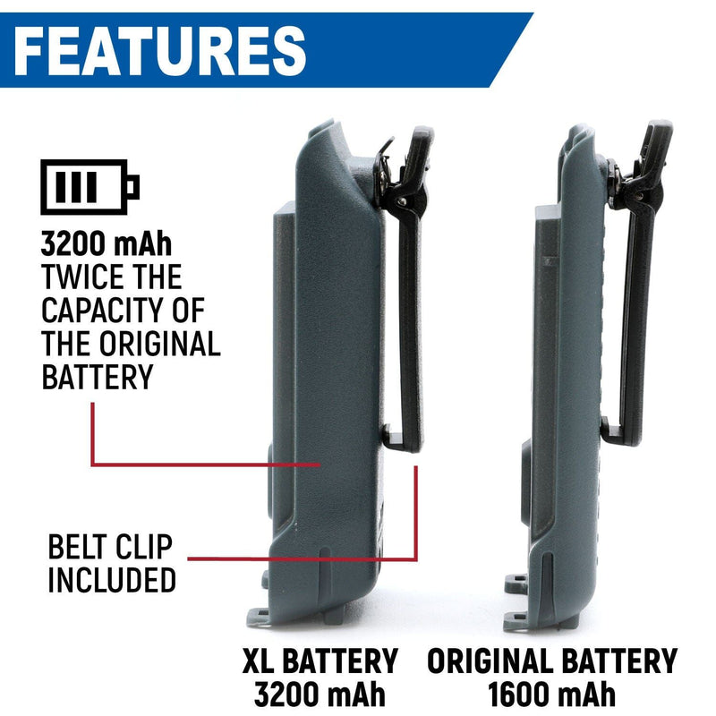 Load image into Gallery viewer, Rugged Radios GMR2 and GMR2 PLUS Handheld Long-Lasting XL Battery with USB Charging Port BAT-GMR2-XL
