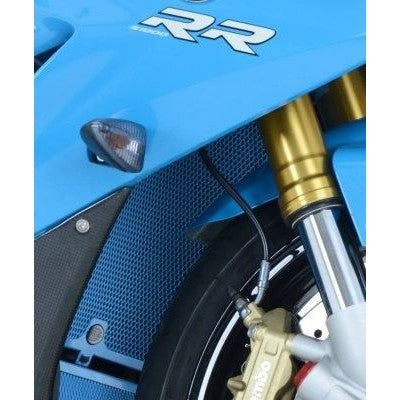 Load image into Gallery viewer, R&amp;G Racing Red Aluminum Radiator Guard For 2009-2014 BMW HP4 ABS
