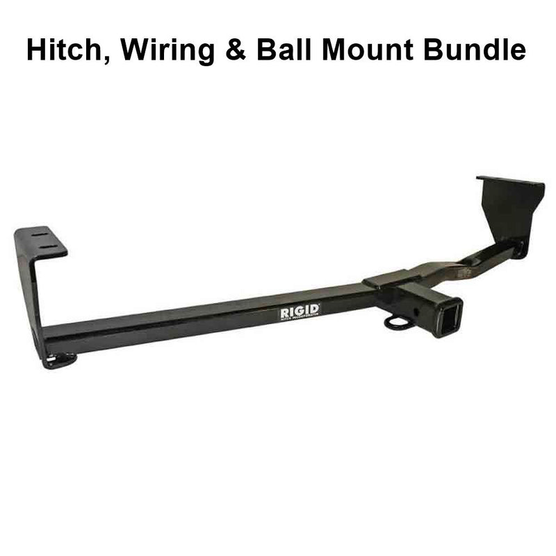 Load image into Gallery viewer, Rigid Hitch (R3-0394) Class III 2 Inch Receiver Trailer Hitch Bundle - Includes Ball Mount and Custom Wiring Harness fits 2011-2013 Kia Sorento Base, EX &amp; LX 4 Cylinder &amp; EX V6 Without Factory Tow Package
