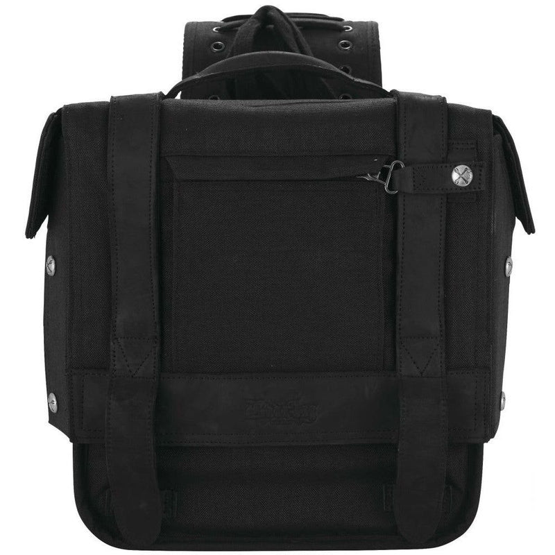 Load image into Gallery viewer, Burly Brand Voyager Throw Over Saddlebags Black - B15-1002B
