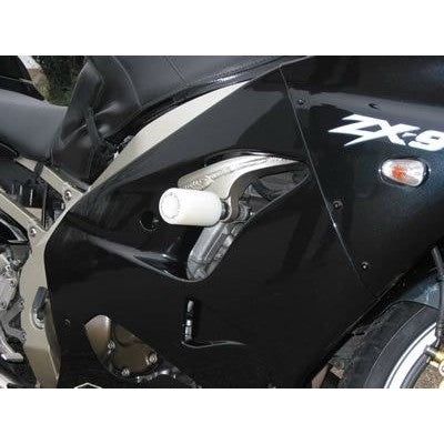 Load image into Gallery viewer, R&amp;G Racing Black Classic Style Crash Protectors For 2002-2003 Kawasaki Ninja ZX9R ZX900F
