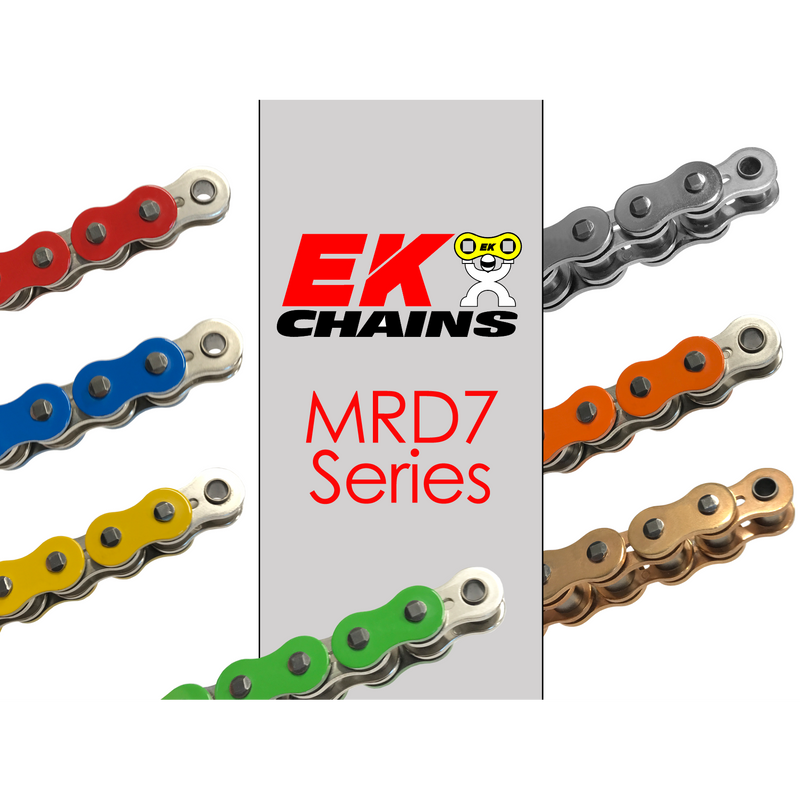 Load image into Gallery viewer, EK 520-MRD7 MX Drive Chain - 120 Links (Specify Color) Clip Master Link
