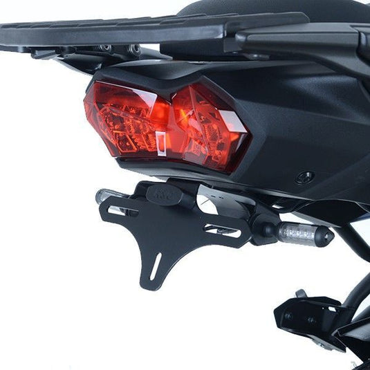 R&G Racing Black Tail Tidy License Plate Holder For 2019-2023 Kawasaki Versys 1000 KLZ1000 SE LT+
