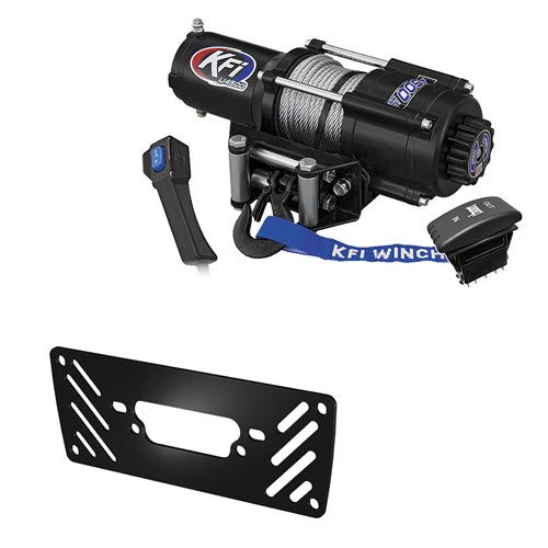 4500 lb KFI Steel Winch Mount Combo - 2009-15 Arctic Cat Prowler 1000 500 700