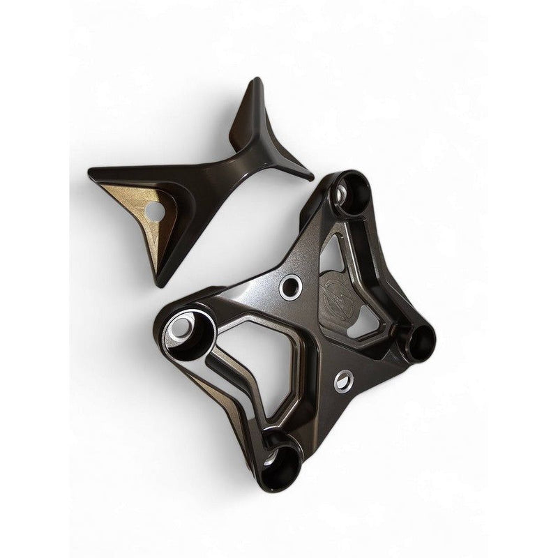 Load image into Gallery viewer, Elektric Offroad Gun Metal Gray Radius Rod Plate With Tow Hook For Can-Am Maverick X3 2017-2021
