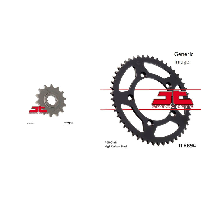 JT SPROCKETS Front and Rear Steel Sprocket Kit for OffRoad KTM 65SX 2012-2015