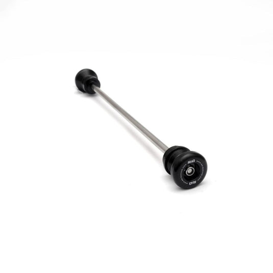 R&G Racing Black Front Spindle Sliders For 2020-2024 Triumph Daytona 765 Moto2