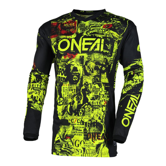 Motocross Jersey 242 O'Neal Element Attack Black / Neon Motocross Jersey