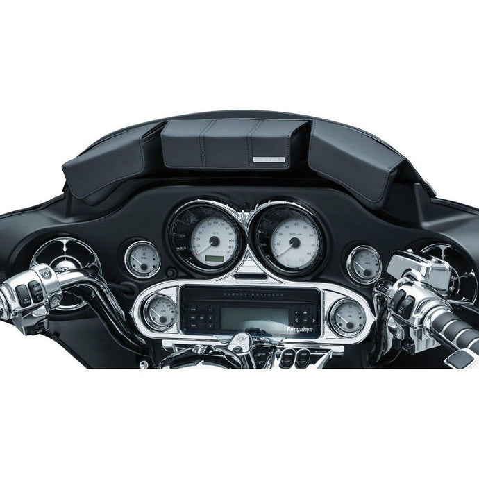 Kuryakyn Traditional 3-Pouch Fairing Bag Black