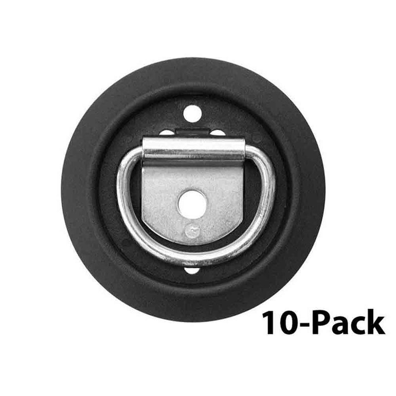 Load image into Gallery viewer, 10-Pack of Buyers Surface Mount Tie-Down Rope Ring With Plastic Surface Mount
