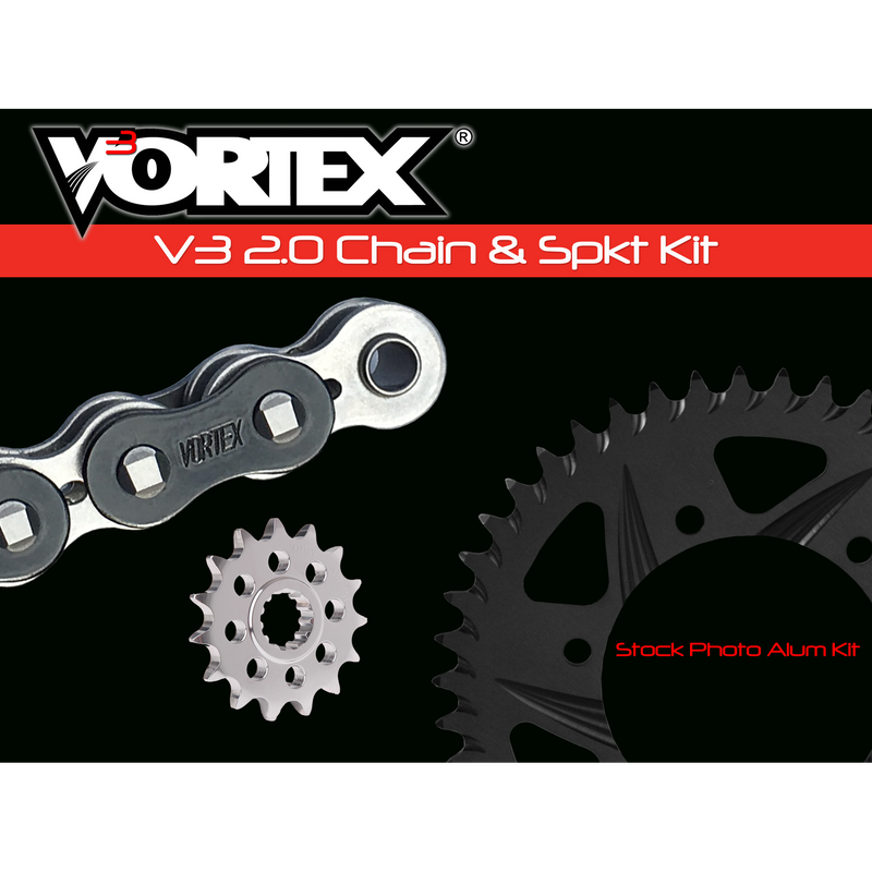 Load image into Gallery viewer, Vortex Black GFRA 520RX3-110 Chain and Sprocket Kit 16-42 Tooth - CK5246
