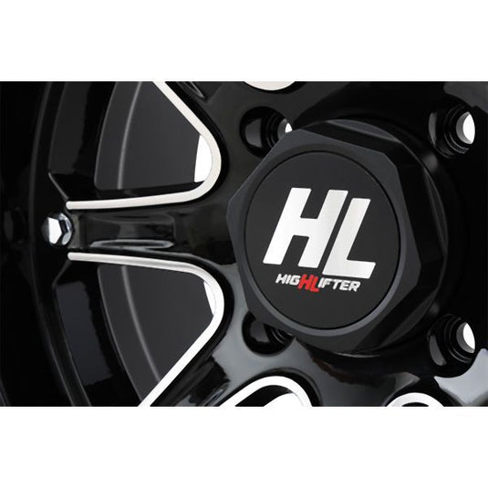 High Lifter 12x7 4/137 4+3 Gloss Black Machined HL4 Wheel 12HL04-1137