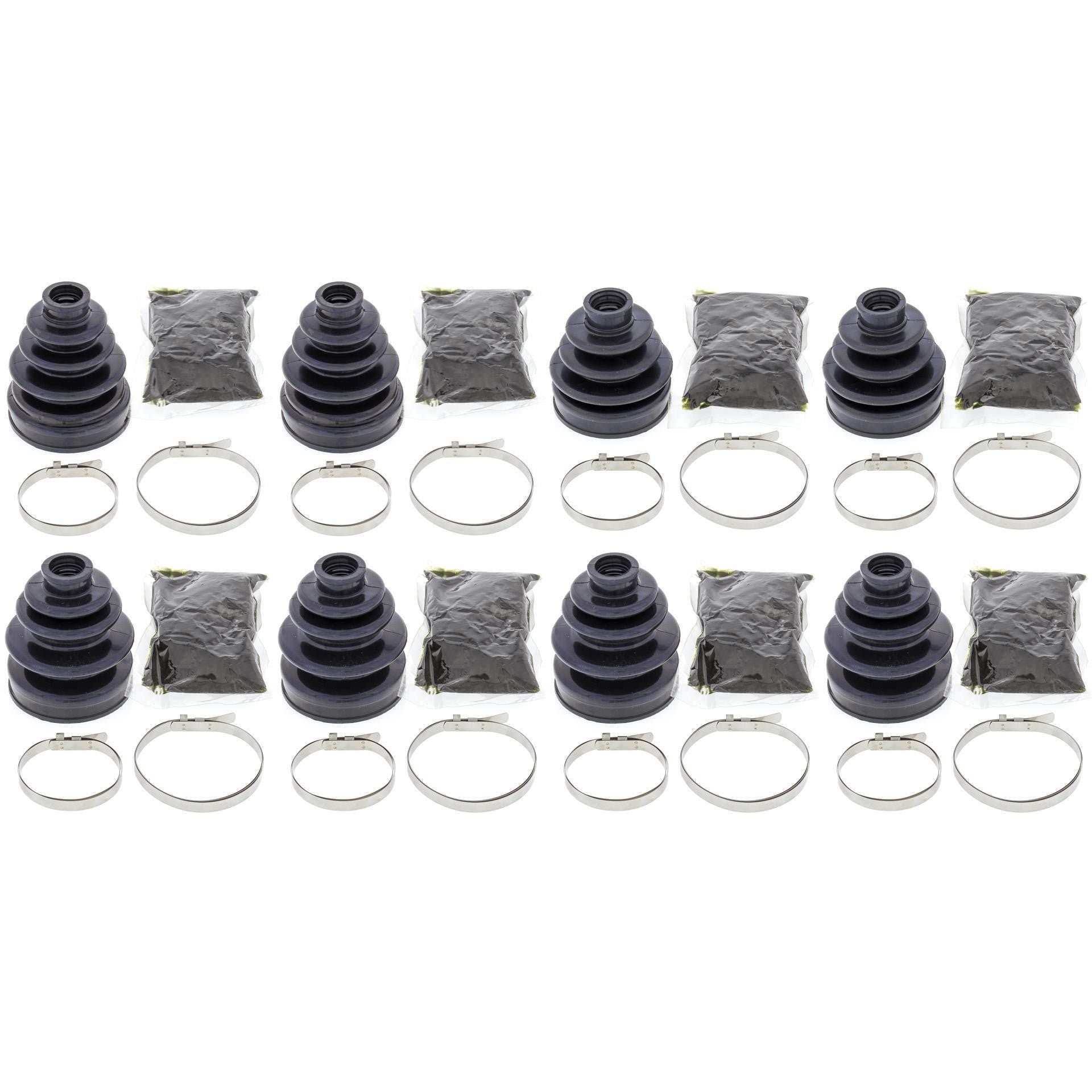 Complete Front & Rear Inner & Outer CV Boot Repair Kit YFM660 Grizzly 03-08