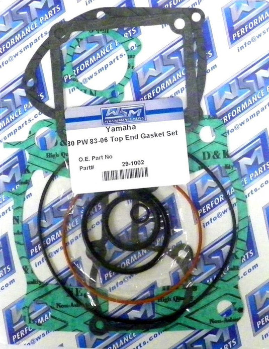 WSM Top End Gasket Kit For Yamaha 80 PW 83-06 29-1002