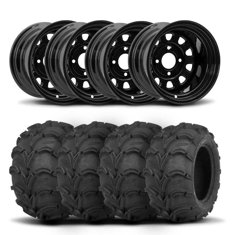 Load image into Gallery viewer, ITP Delta Steel 14" Wheels And Mud Lite Tires [27x12-14]
