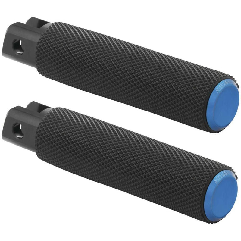 Load image into Gallery viewer, Arlen Ness Knurled Blue Driver Pegs 07-950

