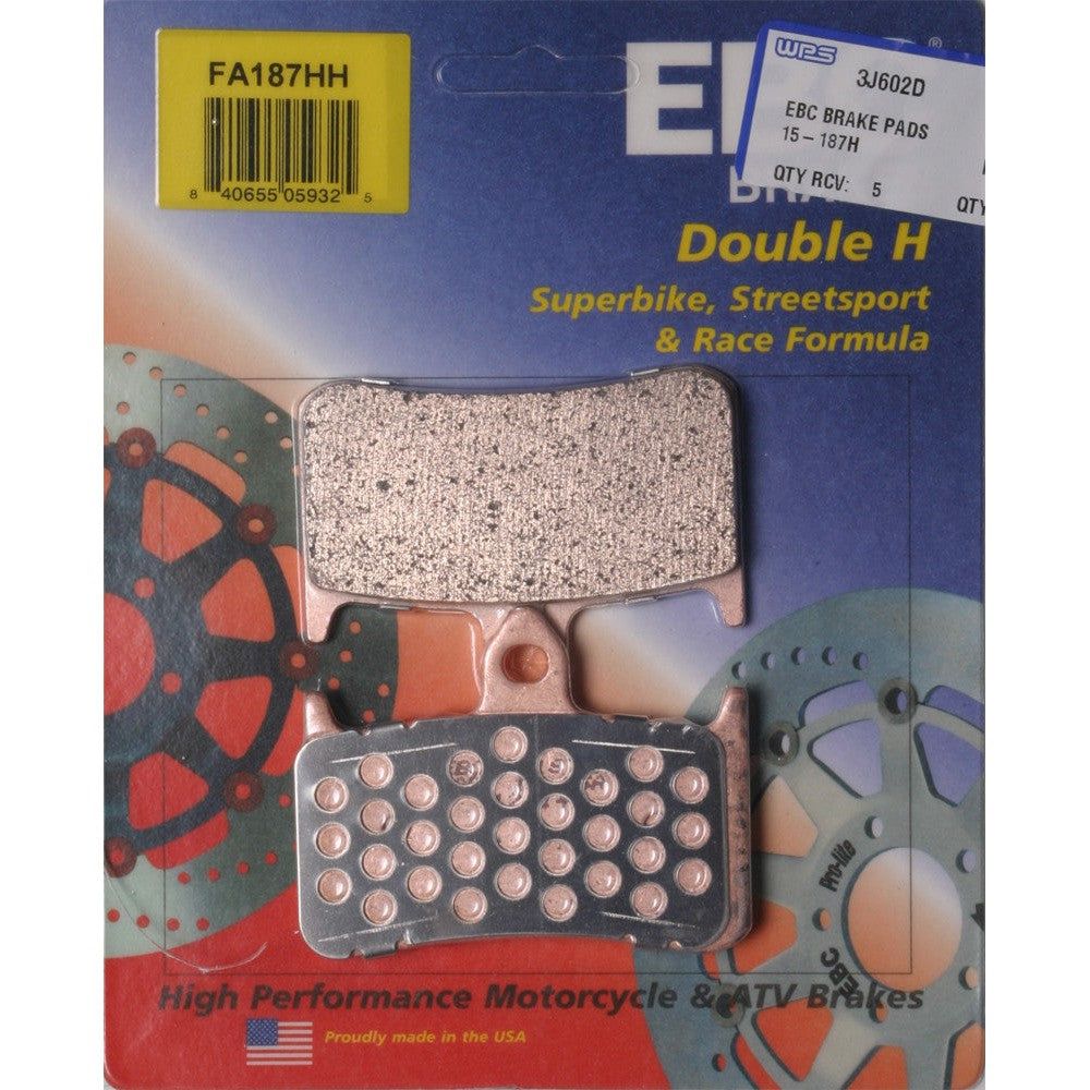 EBC 1 Pair HH Sintered Superbike Brake Pads MPN FA187HH