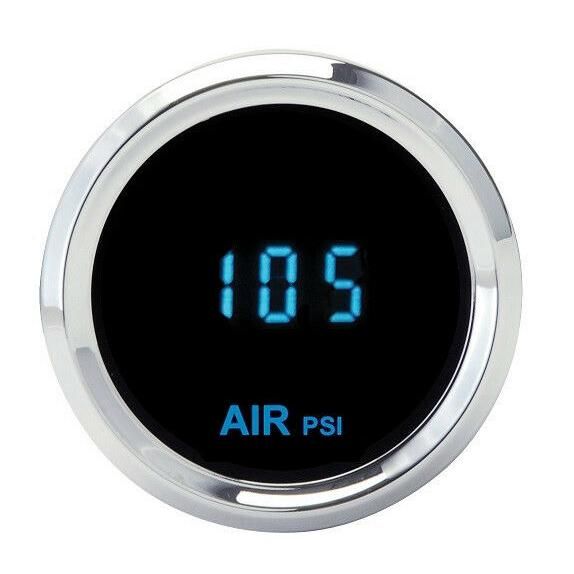 Load image into Gallery viewer, Dakota Digital Solarix 2-1/16&quot; Round Air Pressure Gauge Blue Display SLX-19-1
