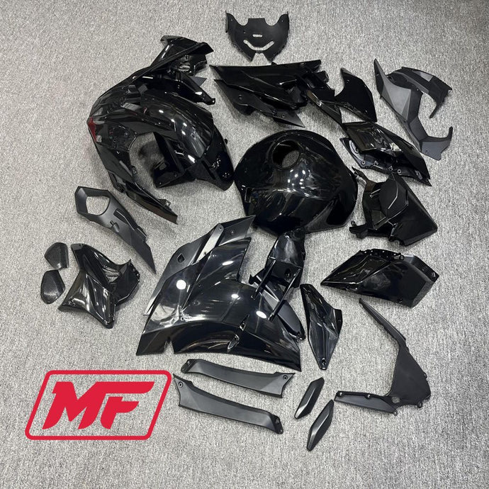 Monster Fairings Full Kit Kawasaki Ninja H2 15-23 Gloss Black + Windshield + Gas Tank Cover