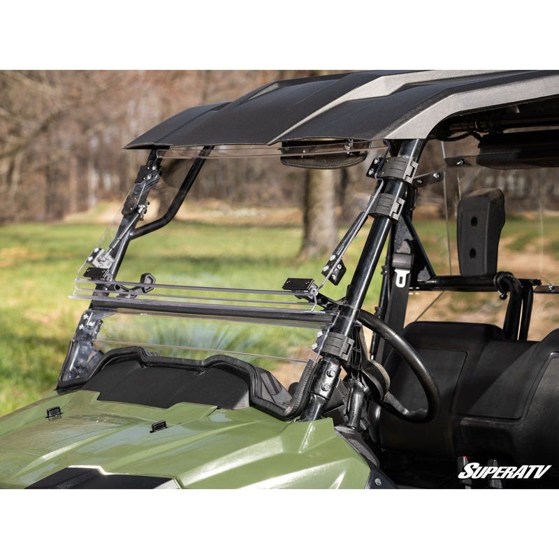 Load image into Gallery viewer, SuperATV Honda Pioneer 700 Scratch Resistant Flip Windshield FWS-H-PIO700-002-70
