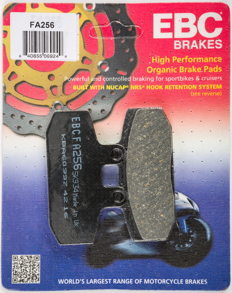 Load image into Gallery viewer, EBC 1 Pair FA Series Organic Replacement Brake Pads MPN FA256
