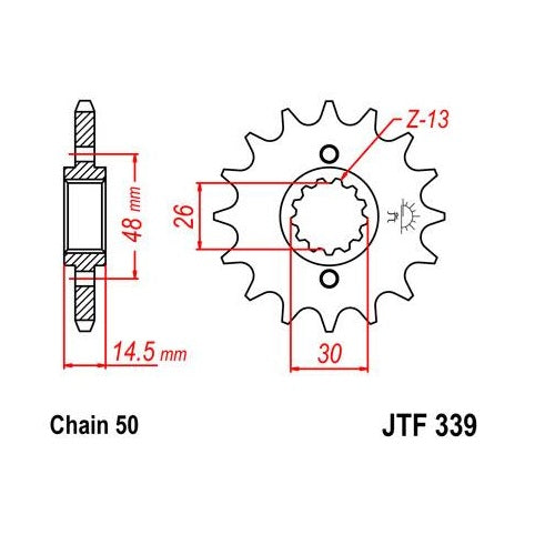 Steel Front Sprocket 18T for Street HONDA CBR1000F 1993-1996