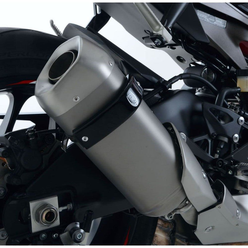 Load image into Gallery viewer, R&amp;G Racing Black Exhaust Protector For 2018-2021 BMW F850GS
