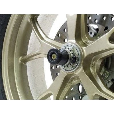 Load image into Gallery viewer, R&amp;G Racing Black Spindle Sliders For 2009-2011 Ducati Monster 1100
