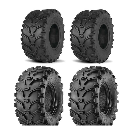 Kenda Set of Two K299 Bear Claw Tires (6 Ply) [26x9-12] And Two (6 Ply) [26x12-R14] Tires