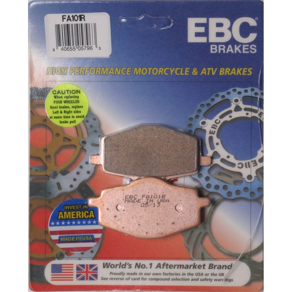 EBC 1 Pair Sintered R Series Heavy-Duty Brake Pads MPN FA101R