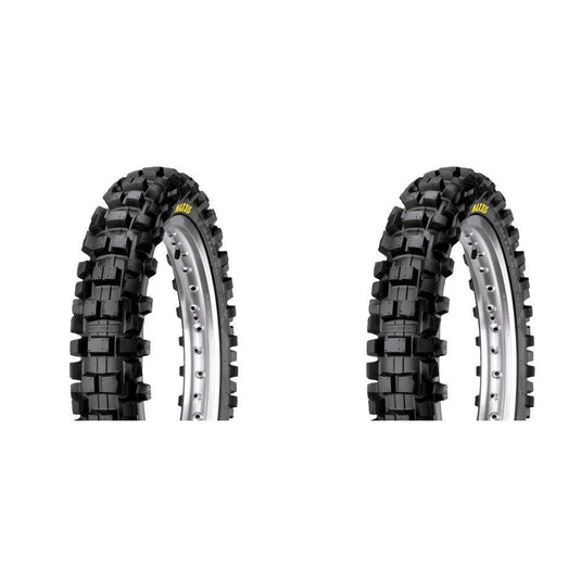 Pair of Maxxis Maxxcross IT M7305D Bias Dirt Bike Tires Rear 110/80-19 (2)