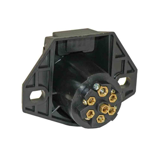 7-Way Round Pin Car End Socket