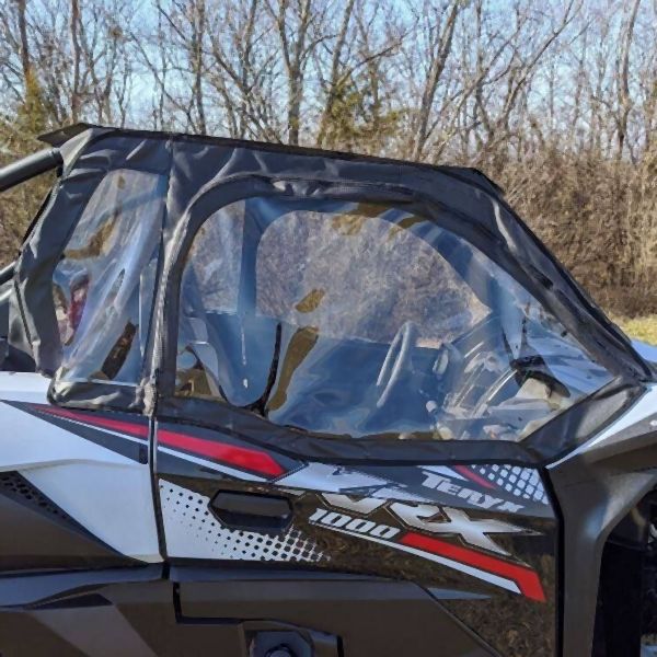 Load image into Gallery viewer, Falcon Ridge Black Canvas Soft Upper Doors With Zipper For Kawasaki Teryx 2020-2022

