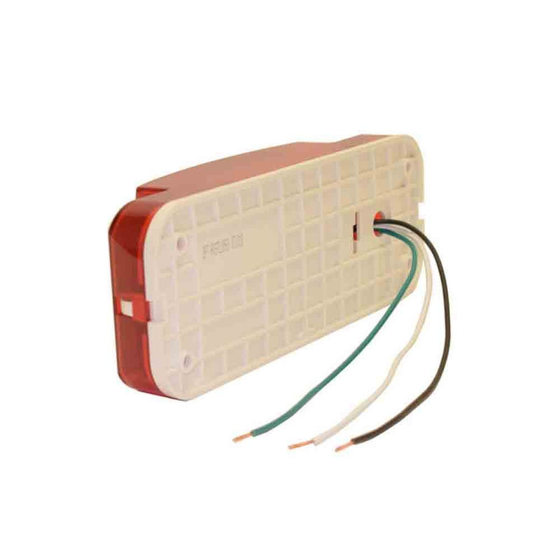 Load image into Gallery viewer, Optronics One L.E.D. Low Profile Combination RV Tail Lights (RVSTLW6061-KIT) Pair - White Base
