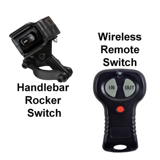 Viper Midnight ATV Winch Kit 4500 lb With 50 Feet Black Synthetic Rope With Mount