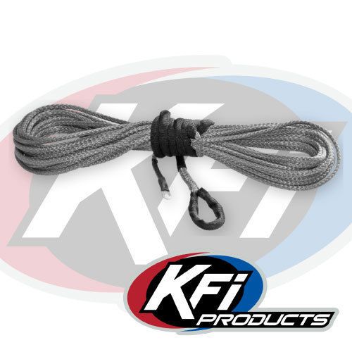 Load image into Gallery viewer, KFI Synthetic Winch Cable 15/64&quot; x 38&#39; - Smoke - SYN23-S38
