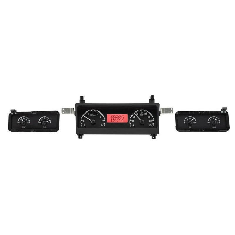 Load image into Gallery viewer, Dakota Digital 1973-1977 Chevrolet Malibu/Monte Carlo/El Camino/GMC Sprint VHX Black Red Display Square Gauge Kit VHX-73C-MAL-K-R
