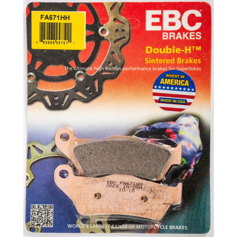 Load image into Gallery viewer, EBC 1 Pair Sintered HH Race Formula Brake Pads MPN FA671HH
