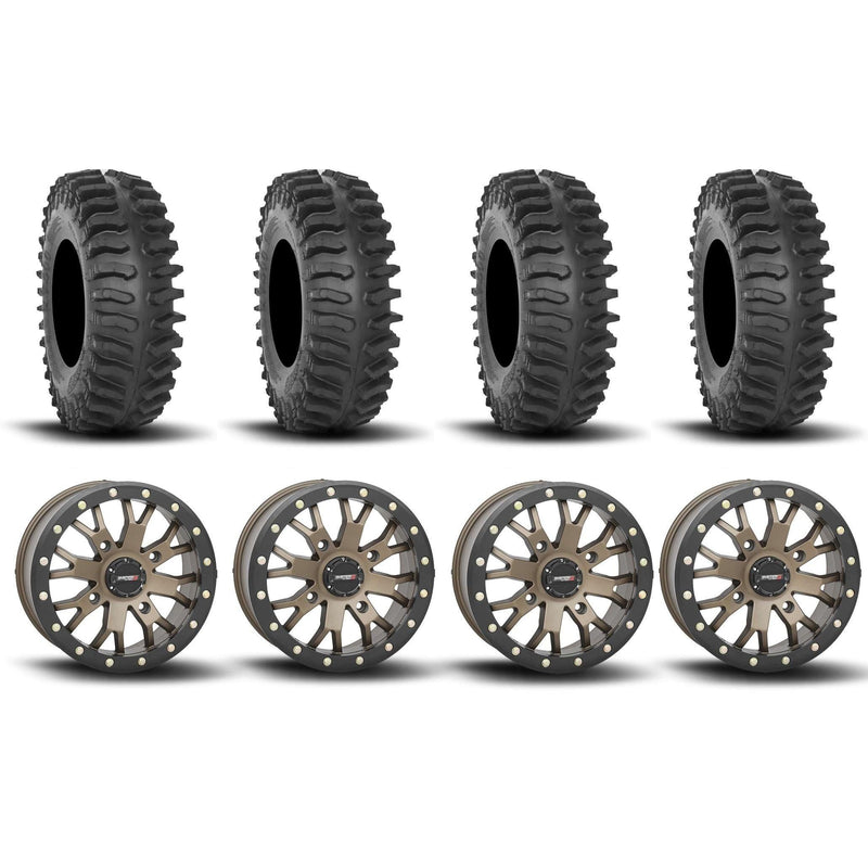 Load image into Gallery viewer, System 3 SB-4 Beadlock Bronze 15" Wheels And XT400 Tires [32x10R-15]
