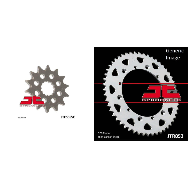 Load image into Gallery viewer, JT SPROCKETS Front and Rear Steel Sprocket Kit for OffRoad YAMAHA YZ400 1976
