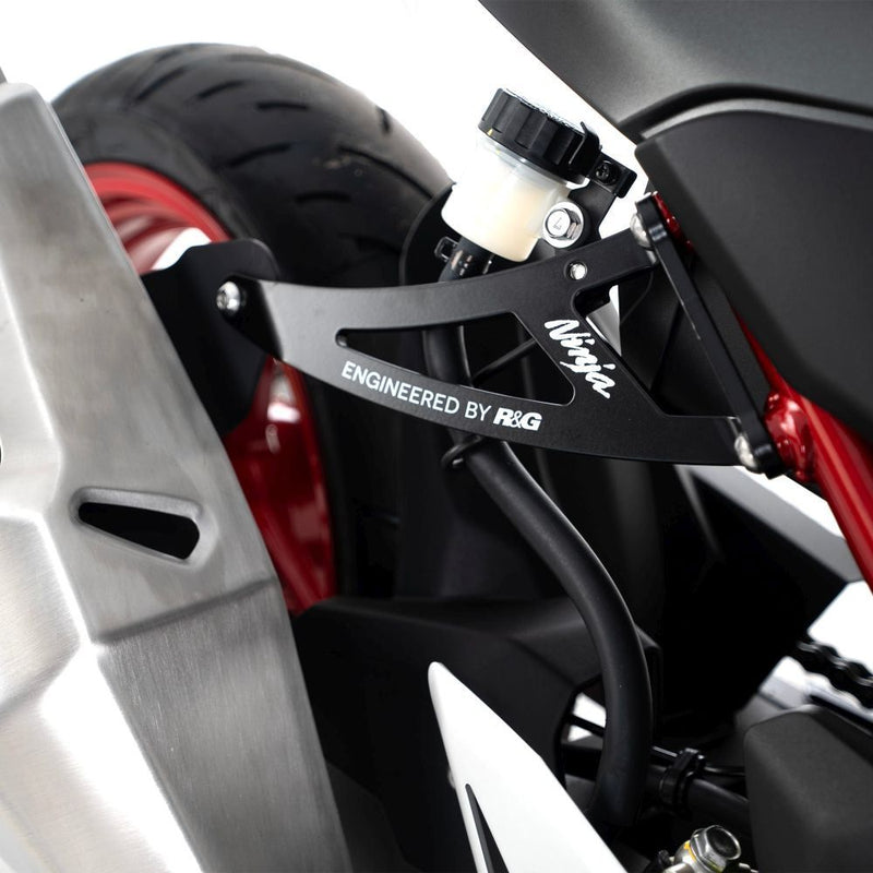 Load image into Gallery viewer, R&amp;G Racing Black Exhaust Hanger For 2018-2024 Kawasaki Ninja 250
