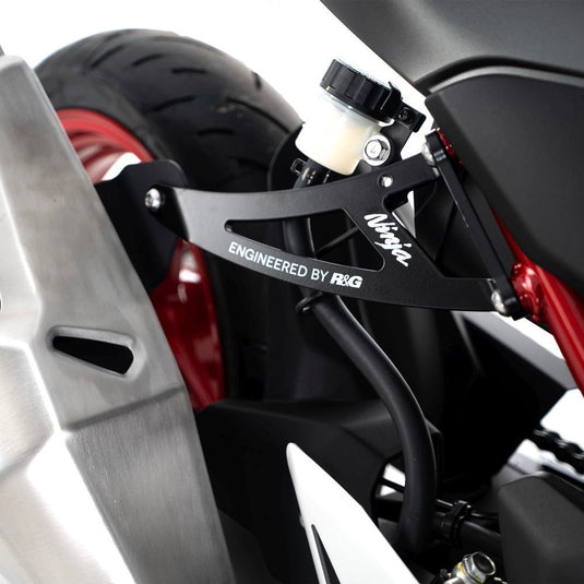 R&G Racing Black Exhaust Hanger For 2018-2024 Kawasaki Ninja 250